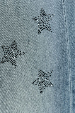 JEANS TRF WIDE LEG STRASS TIRO BAJO / Azul - Zara фото 7
