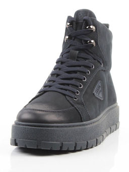 05-AW1002-6M DK. BLUE Ботинки зимние мужские (натуральная кожа, натуральный мех)