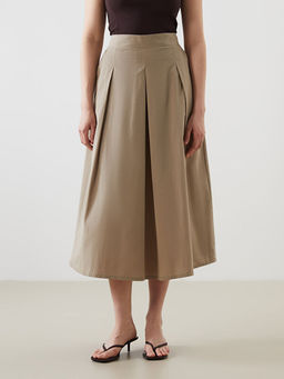 Beli Lastikli Pileli Etek