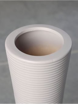 Ваза напольная «Эллис», 58×14 см, керамика, серая