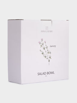 Салатник, 22х9 см, 2 л, фарфор N, белый, в крапинку, Чабер, Herbarium new - Anna lafarg фото 8