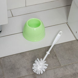 Ёршик для унитаза Aqua, 13×13×36 см, с подставкой, салатовый