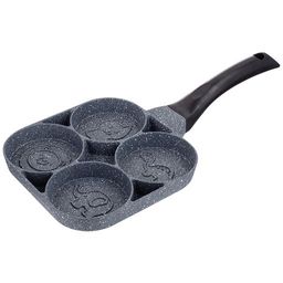 СКОВОРОДА AGNESS СМАЙЛ С МРАМОРНЫМ АНТИПРИГАР.ПОКРЫТИЕМ ДИА. 18,5 СМ, ВЫСОТА 2,5СМ