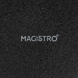 Набор тарелок фарфоровых для пасты Magistro Carbon, 21×21 см, 2 шт., цвет чёрный