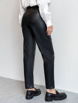 VILATTE / Брюки из эластичной, формоустойчивой эко-кожи  фото 3