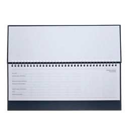 Планинг недатированный 100 х 300 мм, 56 листов, на гребне, обложка бумвинил, синий - Calligrata фото 3