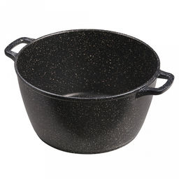 Кастрюля с антипригарным покрытием 10л, д32см "Гранит", h16см, s0,4см, литые ручки, стеклянная крышка с пароотводом, форма "Классик волна", подарочная упаковка (Россия)