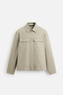 RELAXED FIT ZIP-UP OVERSHIRT - Zara фото 16