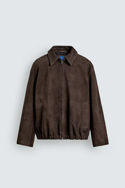 CAZADORA REGULAR FIT PIEL ANTE AARON LEVINE X ZARA / Marr?n  фото 7