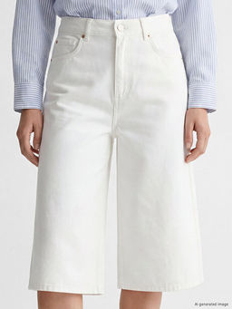Bermuda Fit Kad?n Jean ?ortolon