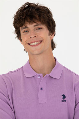 Мужской сиреневый базовый свитшот - U.s. polo assn фото 9