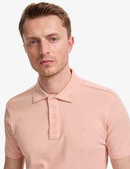 Somon Slim Fit %100 Pamuk D__meli Polo Yaka Basic Ti__rt