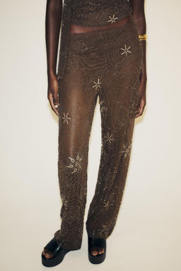BEADED SEQUIN TROUSERS - Zara фото 2