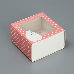 Цена за 5 шт. Коробка-фоторамка складная Любимой маме, 14 х 14 х 8 см