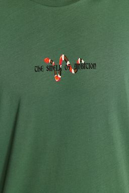 Yesil Oversize/Genis Kesim Yaz? Bask?l? T-Shirt TMNSS23TS00113 - Trendyolmilla фото 6