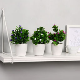 Искусственный цветок в горшке Маленькие розочки, 6?15 см, МИКС