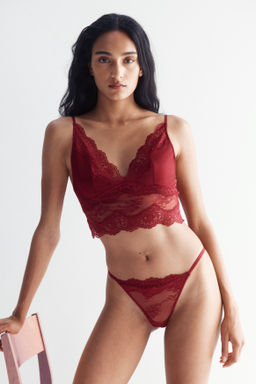 Bralette en microfibra y encaje - H&m фото 3