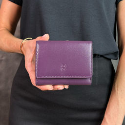 Итальянский женский кожаный кошелек DuDu серии Corsica | темно-фиолетовый - Dudubags фото 7