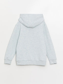 Kap??onlu Bask?l? Erkek ?ocuk Sweatshirt - Waikiki фото 2