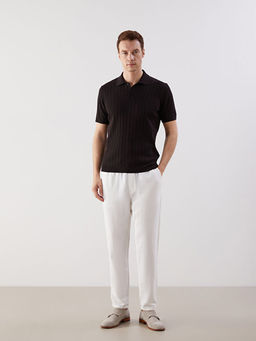 Polo Yaka K?sa Kollu Erkek Triko Kazak