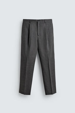 PANTAL?N REGULAR FIT 100% LANA / Gris - Zara фото 7