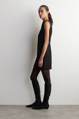 VESTIDO CORTO ESTRUCTURADO MEZCLA DE LANA MERINO - H&m фото 6