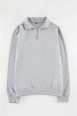 Siyah-Kar Melanj 2li Paket Regular/Normal Kesim Ici Polar/S?cak Tutan Sweatshirt TMNAW25SW00205 - Trendyolmilla фото 6