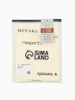 Майка женская в рубчик MINAKU, размер 44, молочная
