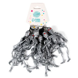 Цена за 10 шт. Прикол Скелет, резиновый, цвет серый - Страна карнавалия фото 2