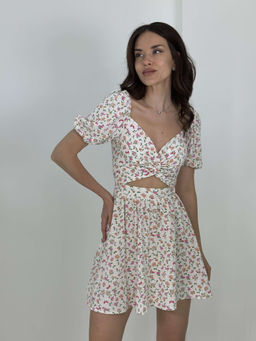 Платье Катрин (белый) - Nadi bordo фото 2