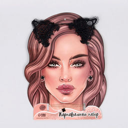 Карнавальный набор Кошечка, ободок, чокер, серьги