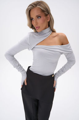 Лонгслив Крис (светло-серый) - Эльза фото 18