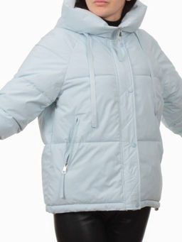 A2303 LT. BLUE Куртка зимняя женская (150 гр. холлофайбер) - Фабричный китай фото 2