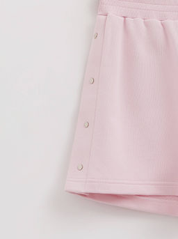 CONTE Шорты из футера с боковой вставкой на кнопках LS 2783 crystal pink - Conte elegant фото 4