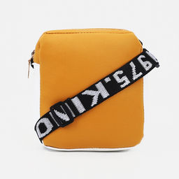 Сумка детская для девочки на молнии, наружный карман, регулируемый ремень, цвет жёлтый