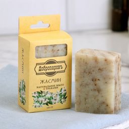 Мыло банное натуральное с травами в коробке Жасмин 100 г Добропаровъ