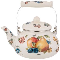 ЧАЙНИК AGNESS ЭМАЛИРОВАННЫЙ СЕРИЯ ФРУКТЫ 2,5 Л