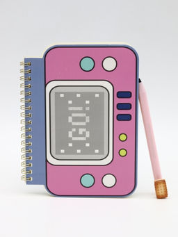 Блокнот на спирали (B6) "Retro joystick", pink (13*18)