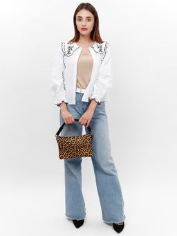 LACCOMA сумка Луиза-леопард рыжий эко кожа хлопок  фото 4