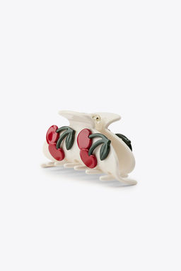 RAISED CHERRY SHEEPSKIN CLIP - Zara фото 4
