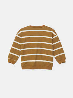 Bisiklet Yaka ?izgili Erkek Bebek Sweatshirt - Waikiki фото 2