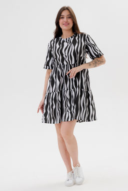 Платье женское из кулирки Бохо зебра макси - Амадэль фото 3