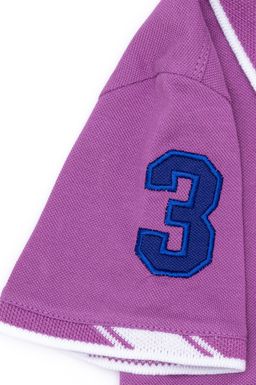 Фиолетовая футболка с воротником поло для мальчиков Basic - U.s. polo assn фото 4