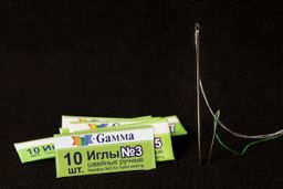 Иглы для шитья ручные Gamma NIR-03 № 3 швейные в конверте 10 шт