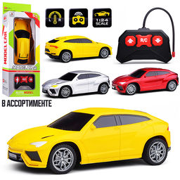 Машина "Мощный мотор" 1:24 р/у 27 MHz, в коробке