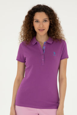 U. S. Polo Assn / Женская фиолетовая базовая футболка