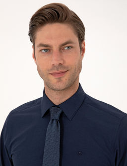 Lacivert Slim Fit Uzun Kollu Basic G_mlek - Pierre cardin фото 2