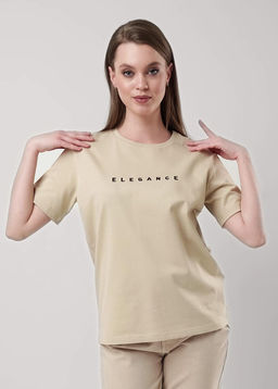 CLE Футболка жен. 256683кдт_п бежевый