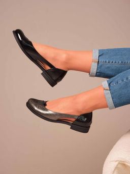 Туфли 160.madonnabl.Черный лак астана