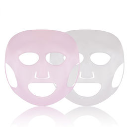 Цена за 2 шт. Силиконовая маска для лица, 22×28 см, розовая